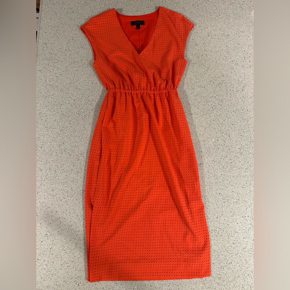 J. Crew Bright Orange Dress 0 XS